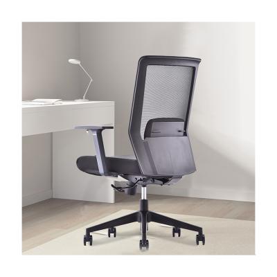 China (Size) Adjustable Adjustable Ergonomic Plastic Work Mesh Fabric Computer Office Conference Chairs for sale