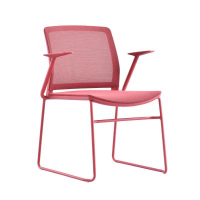 China Receipt Adjustable Modern Minimalist Visitor Office Mesh Meeting Conference Chair Leisure (Height) Small Size Arc Waiting Chair for sale