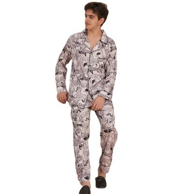 China Wholesale QUICK DRY Men's Night Wear Couples Pajama Set Sets 2 Piece Satin Nightgowns Mens Loungewear Sleepwear for sale