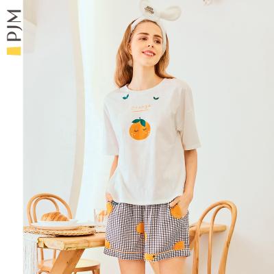 China Wholesale QUICK DRY Girls Women's Pajamas Two-piece Pajamas Female Summer Pajamas Night Wear Set Sleepwear for sale