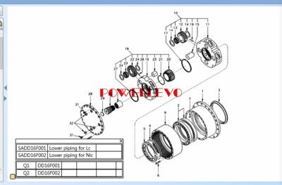 China máquina escavadora Swing Gear Box da engrenagem de sol 20t, caixa de engrenagens do balanço de EC210 EC210B à venda