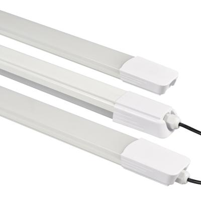 China Warehouse PC All Plastic Batten Tri-proof Led Linear Light For Office Lighting 2ft 3ft 4ft 5ft 6ft 7ft 8ft for sale