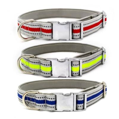 China Heavily Thoughtful Wholesale Padded Dog Collar with Comfortable Soft Padded Coating and Metal Buckle for Medium and Large Dogs for sale