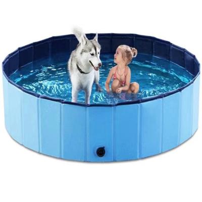 China Viable Foldable Pool Portable Pet Dog Dogs Bath Cats Swimming Bathing Tub Pet Cat Dog Pool for sale