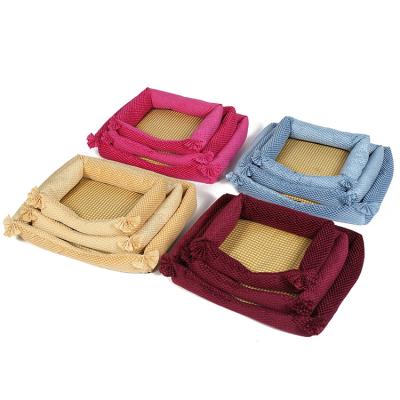 China Viable Wholesale Dog Cats Pet Puppy Cushion Kennel Summer Cooling Mat Dog Bed for sale