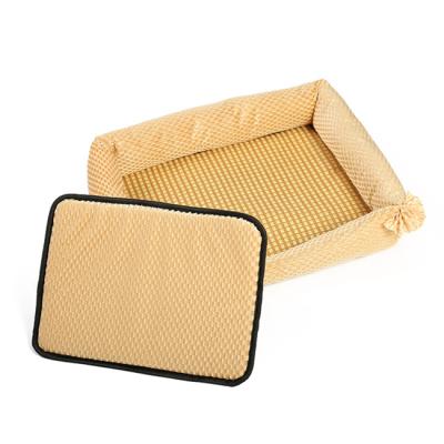 China Viable Wholesale Dog Cats Pet Puppy Cushion Kennel Summer Cooling Mat Dog Bed for sale