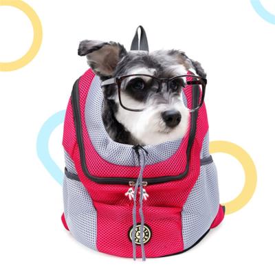 China New Viable Small Large Size Collapsible Dogs Cats Carrier Backpack Portable Pet Travel Backpack for sale