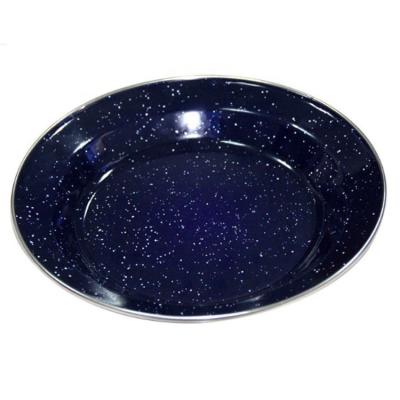 China Sustainable Wholesale Camping Tableware Enamel Round Dish Enamel Tray for sale