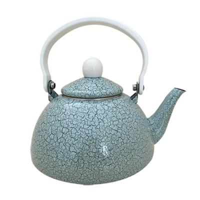 China Viable Funny Enamel Utensils Kettle Teapot Patterned Teapot With Factory Price for sale