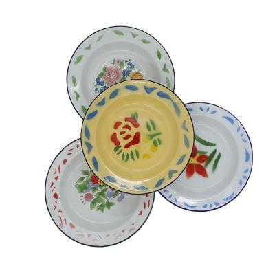 China Sustainable High Quality Customize Ceramic Dishes And Bowls Dinner Set Dinnerware Electroplate Porcelain Ceramic Dinnerware for sale