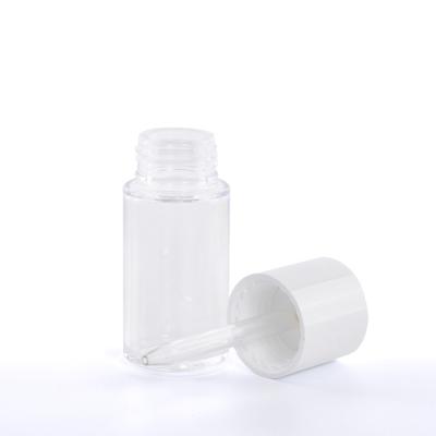 China Mini Size Cosmetic 30ml Eye Cream Serum Push Button Dropper Oil Dropper Bottle For Cosmetic for sale