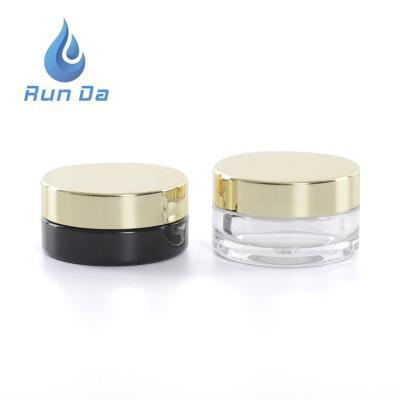 China New design skin care cream custom round shaped petg 15g airless cosmetic facial cream jar for sale