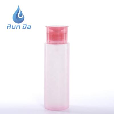 China Personal Care Pink Color 200ml 300ml 500ml Eco Friendly Cosmetic Empty Pet Lotion Pump Bottles for sale