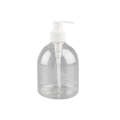 China 500ml Transparent Body Lotion Cosmetic Plastic Shampoo Bottle Hand Sanitizer Customized For Personal Care for sale