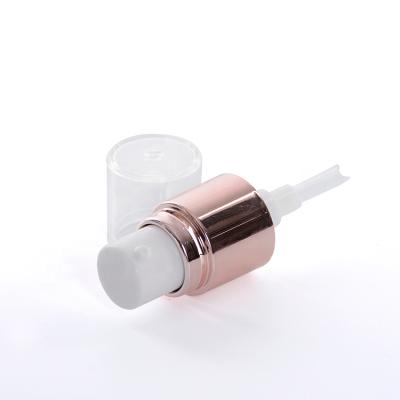 China Non-Refillable China Manufacturer Certified 13/415 Rose Gold Cosmetic Sprayer Lotion Bottle Dispenser Pump for sale