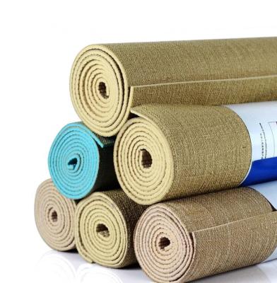 China Durable High Quality Yoga Mat Nature Gym Fitness Pilates Fitness Pilates Exercise Mat Rubber Eco-friendly Mat for sale