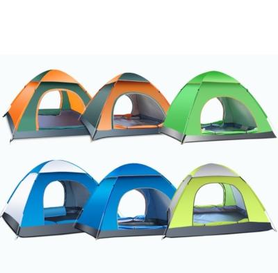 China Portable 3-4 Person Outdoor Backpacking Tent Sunshade Foldable Full Automatic Quick Opening Family Fishing Beach Shelter Tent for sale