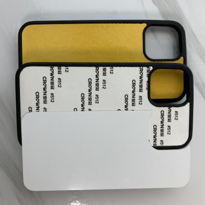 China Custom Semi-finished Shockproof Empty Transfer Printing Shell Shockproof Silicon Sublimation Cell Phone Tpu PC Blank Case for sale