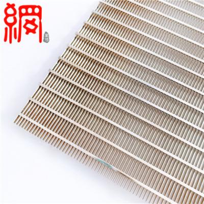 China High Load Filtering Stainless Steel Continuous Slot Wedge Flat Wire Screens Manufacturer for sale