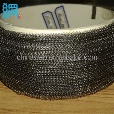 China Knit 25mm/50mm Wide Monel 400 Knitted Wire Mesh Weaving Tube For Magnetic And Electric Fields for sale