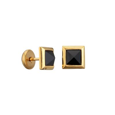 China Wholesale Block Earring Personality Jewelry Stainless Steel CLASSIC Stud Earrings for sale