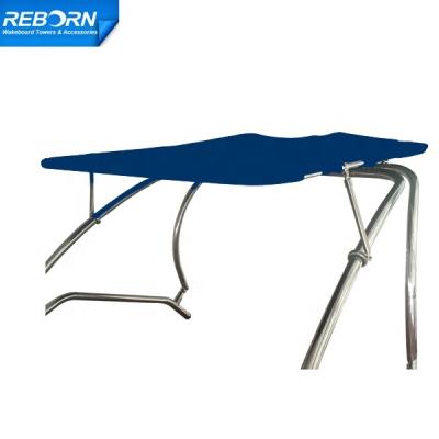 China Easy Setup Extra Large Pro2 Wakeboard Tower Bimini Top Boat Canopy 1970V Blue Reborn for sale