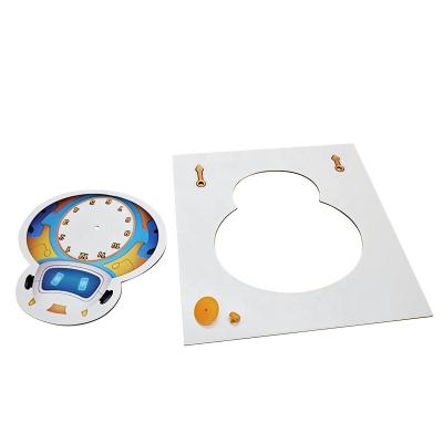 China 127 Pcs Play Set Multi Kids Time Learning Board For Kid Clock Game Board for sale