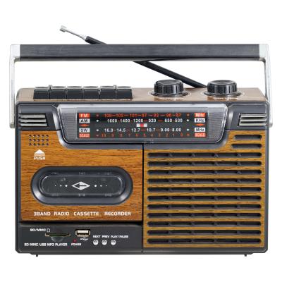 China HIGH QUALITY RETRO HOME RADIO CASSETTE AM/FM/SW RADIO PLAYER for sale