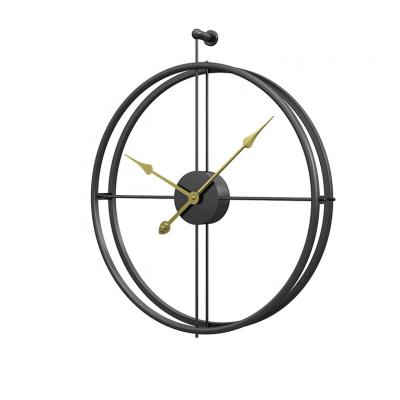 China Wholesale 50cm Style Double Ring Metal Antique Modern Classic Classic Wall Clock for sale