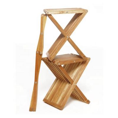 China High quality eco-friendly foldable pine wood folding stool for sale