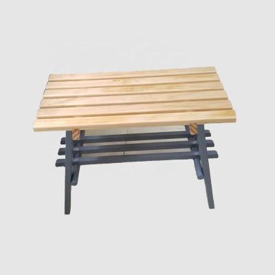 China Foldable Hot Sell Step Stool Household Eco-friendly Folding Stool Natural Wood Folding Wooden Stool for sale