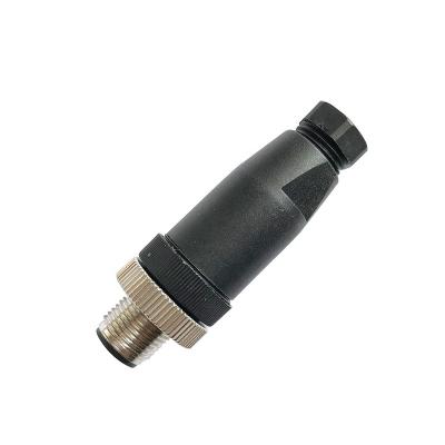 China 8 Pin Straight Male Female Field M12 Automotive Pluggable Connector for sale