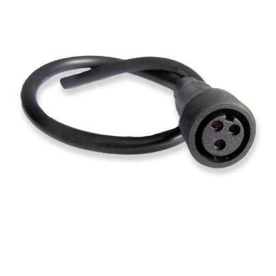 China Ip67 Auto Circular Connector 3 Pin Connector Waterproof Plastic Cable for sale