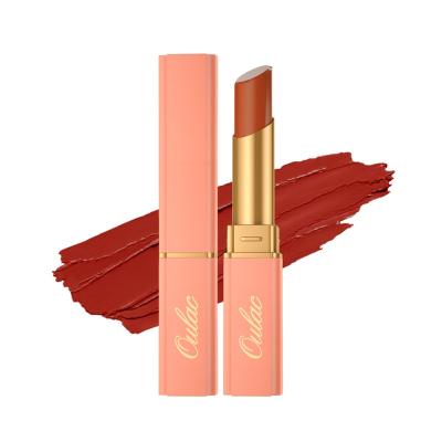 China Oulac Velvet Matte Finish Soft Sunscreen and Comfortable Skin Like Feel Bright Color Profit Full Coverage Velvet Light Lipstick for sale