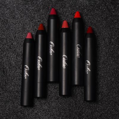 China OULAC Problack Makeup Artist Waterproof Lip Cosmetics Professional Lip Pencil Color Shine Lip Pencil for sale