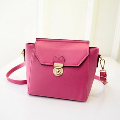 China High quality fashion women's pu leather messenger bags pink bolsas de mensajero for sale