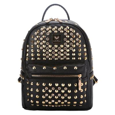 China PU leather Rivets backpacks women backpacks college student School Backpacks mochilas for sale