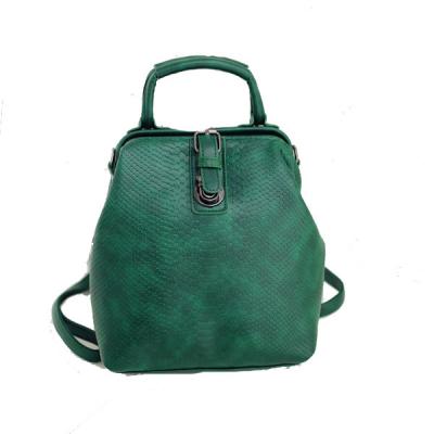 China PU ladies Fashion handbags backpacks green bolsas para dama Bolsas Transversais for sale