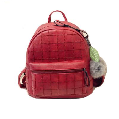 China PU red backpacks fashion for college student mochilas modernas wholesale backpacks for sale