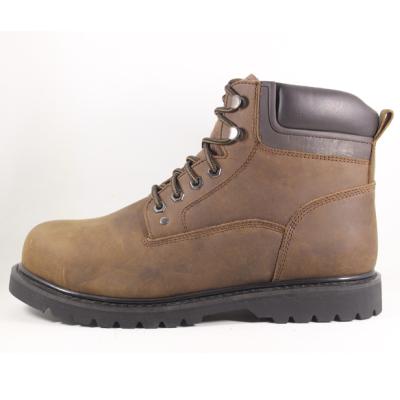 China Steel Toe NUBUCK Toe 6 INCHES OIL LEATHER WORK BOOTS / SAFETY TOE WORK BOOTS for sale