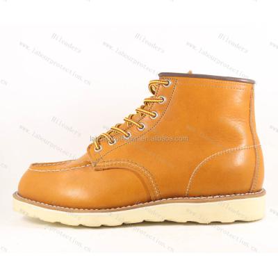 China Goodyear welted by Goodyear welted full grain Phylon construction works sole welted leather goodyear boots for sale