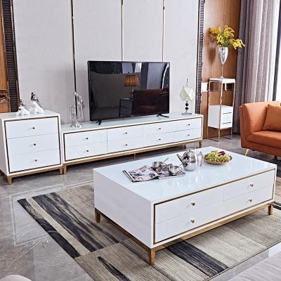 China 2019 New Model Living Room TV Cabinet Environmentally Friendly Luxury Modern Furniture for sale