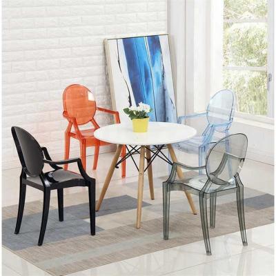 China Simple& luxury high back plastic dining armchair for sale