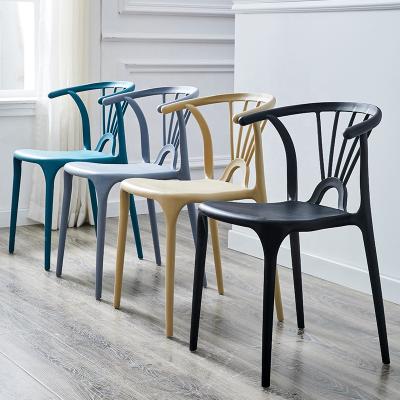 China Wholesale Modern Comfotable Dining Room Furniture PP Plastic Stackable Chairs for sale