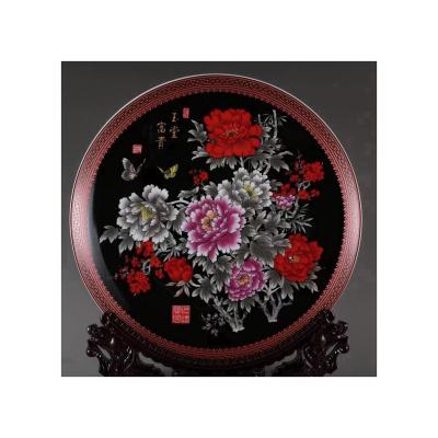 China Viable wholesale chinese traditional decorative ceramic dish for home decoration for sale