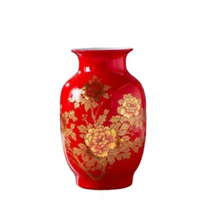 China Contemporary Chinese Luxury Home Decorative Durable Quality Style Ceramic Flower Vases for sale