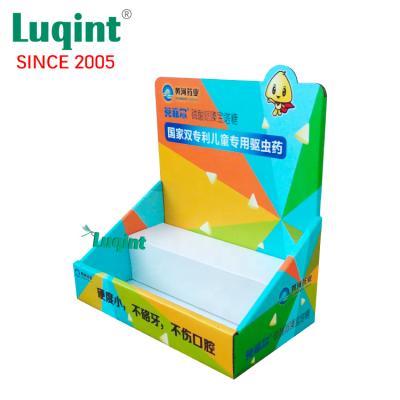 China Cardboard Counter Display For Retail Electronic Cigarette Supermarket Medicine PDQ 3021102590 for sale