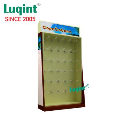 China Retail Foldable Promotion Corrugated Cardboard Sidekick Display With Hooks 3021102510 for sale