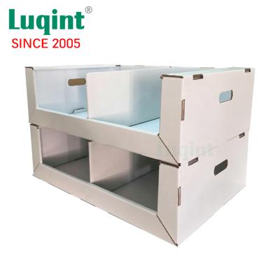 China CMYK Printing Size Customized Retail Cardboard Display Counter For Pillow Countertop Cardboard Display Box In Supermarket 3021110207 for sale