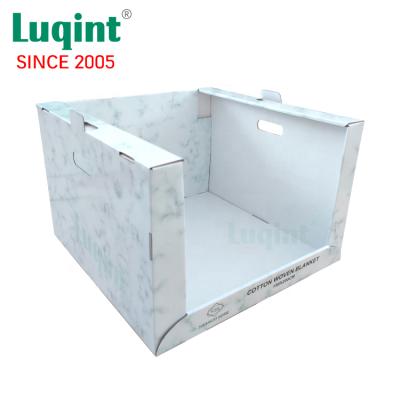 China Eco - Friendly Custom Design Corrugated Cardboard Countertops Display Cover PDQ Box 3021110206 for sale